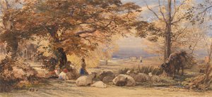 Contentamiento rústico de Samuel Palmer